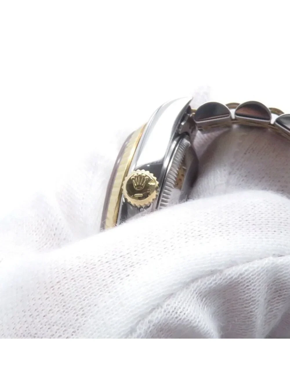 Rolex Datejust SS 18K Yellow Watch White Dial